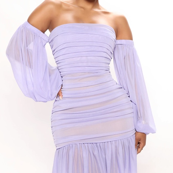 Mini mesh lavender dress size M - Picture 1 of 2